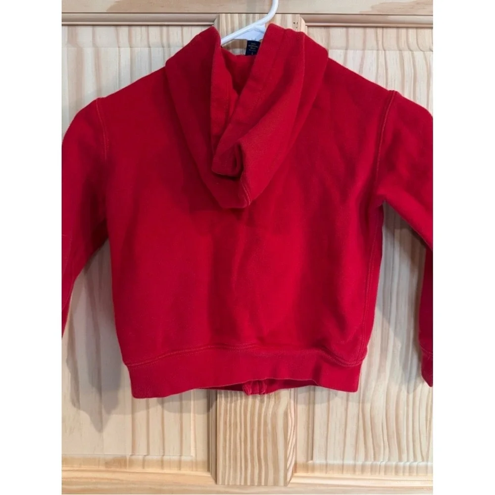 Polo Ralph Lauren‎ Kids Red Polo Bear Full Zip Hoodie Sweatshirt Size 5